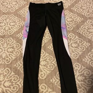 VS Pink watercolor leggings